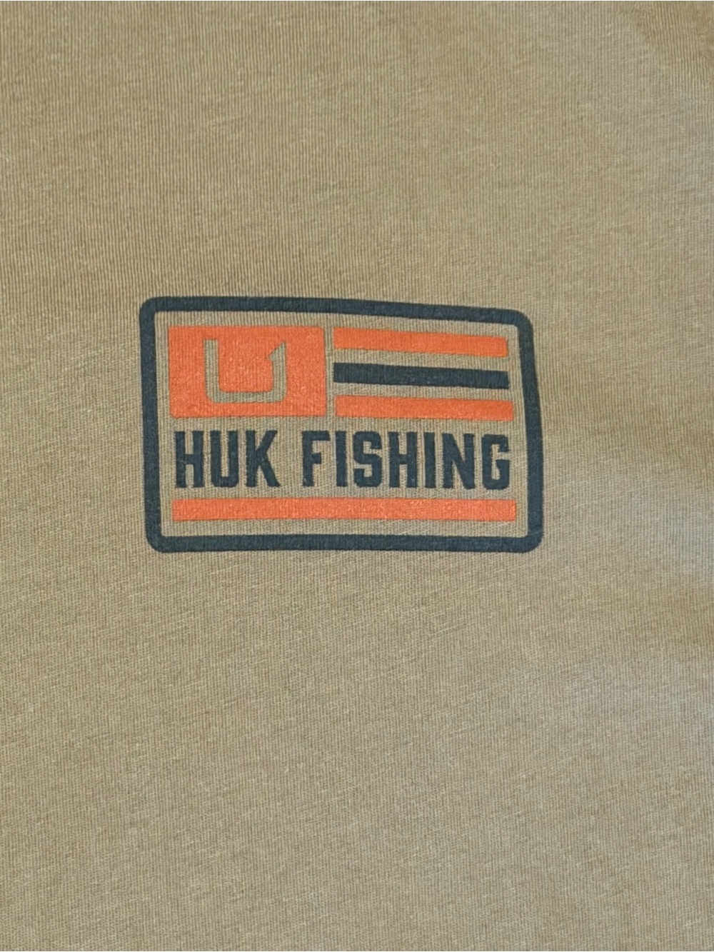 HUK Fishing Men’s Large Shirt & Shorts Set Tan Orange Outdoor Performance Outfit - Picture 2 of 15